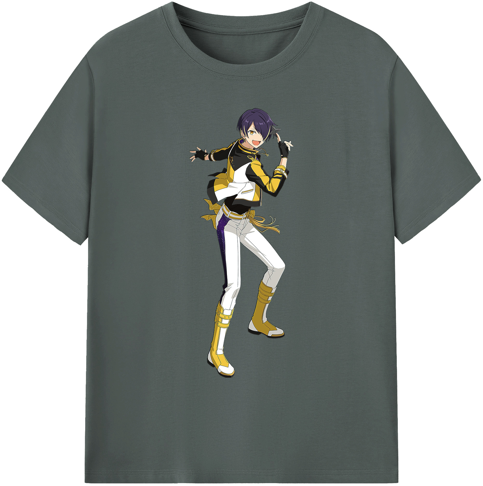 （画像用） あんさんぶるスターズ! Ensemble Stars 綿100％ メンズ半袖Tシャツ｜肌触りやわらか＆通気性